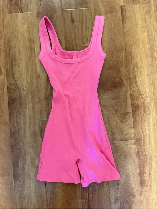 SKIMS Pants - SKIMS Hot Pink Ribbed Tank One-Piece